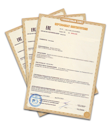 Сертификат / декларация соответствия техническому регламенту таможенного союза (ТР ТС)